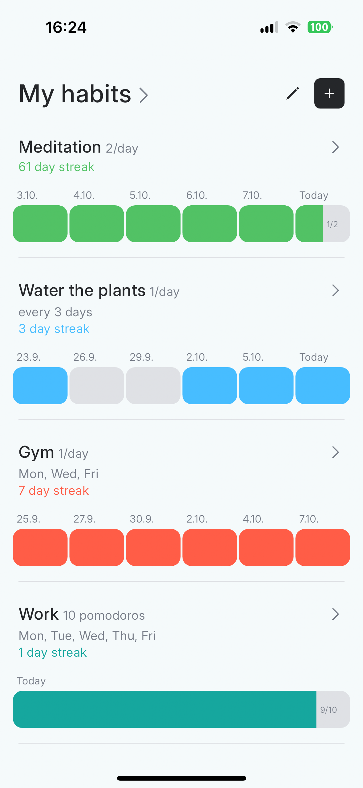 Nowly - Habit Tracker screenshots